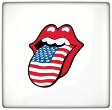 ADESIVO LINGUA BANDIERA AMERICANA - ALT. CM 14,2 - LARGH. CM 12,7 (NUOVO)