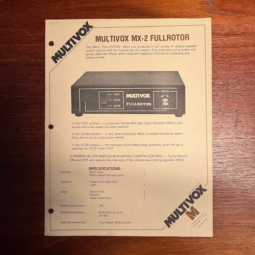 Vintage multivox mx 150 - multivox, mx-2/mx-150
