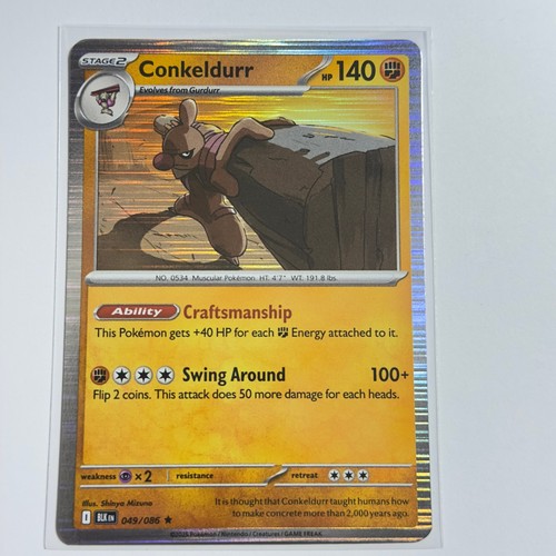 Conkeldurr 049 086 rara carta - conkeldurr, 049/086