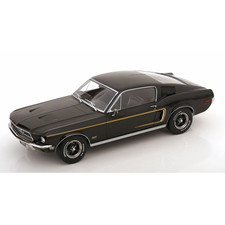 FORD MUSTANG GT FASTBACK 1968 BLACK 1:18 Kk Scale Auto Stradali Modellino Nuovo