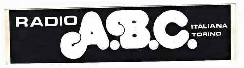 Adesivo radio italiana - a.b.c.,