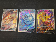 Carte promozionali Flareon Jolteon Vaporeon V Pokemon Spada e Scudo Stella Nera Holo NM