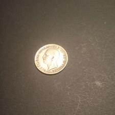 REGNO MONETA 5 LIRE AQUILINO.1927 VITTORIO EMANUELE.III.ARGENTO