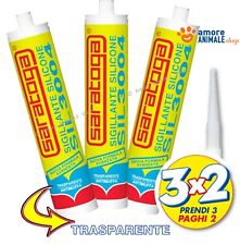 Saratoga SIL 3004 SILICONE Universale Antimuffa TRASPARENTE 280ml → OFFERTA