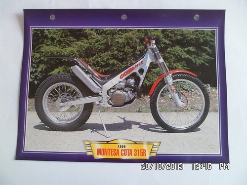 Carte fiche moto montesa - carte, cota