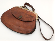 GREY BORSETTA VINTAGE ANNI '60/70 - CUOIO