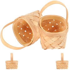 4 pezzi semplici cesti tessuti