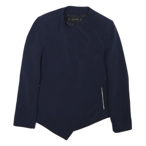 Zara giacca asimmetrica blu - giacca,