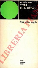 SKLOVSKIJ Viktor - Teoria della prosa. Prima edizione integrale.