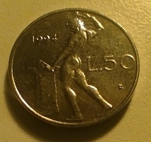 Moneta lire 1994 conio - 50,