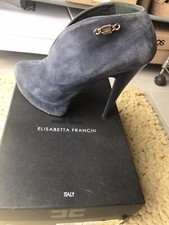 Scarpe Elisabetta Franchi N.40 Blu Usate Pochissimo