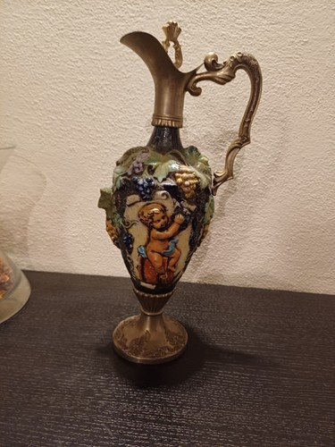 Vintage vaso dipinto mano - dipinto,