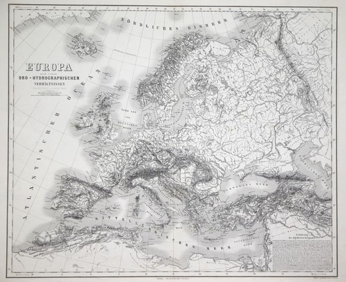 Mappa dell europa - mappa, originale