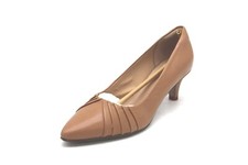 Clarks 261-43913 Praline Linvale Crown pompa in pelle da donna TAGLIA 6,5M