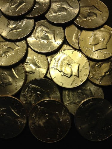 Lotto monete mezzo dollaro - lotto, 10