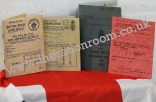 1940's-WW2-Re Enactment Musuem Quality Replica 4 piece Historical Document Set