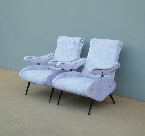 Coppia poltrone vintage con - coppia, di