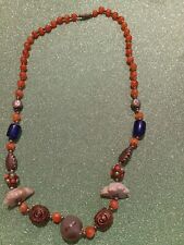  VINTAGE BIJOUX Collana Donna  Agata in stile berbero