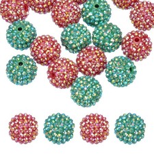 Perline resina strass 20mm per