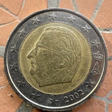 Moneta 2 euro Belgio 2002 rara