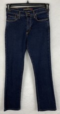 Vitamin A Deluxe Edition Jeans Womens 2 Blue Straight Dark Wash Mid Rise Denim