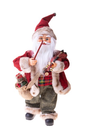 Babbo natale con fisarmonica - natale,