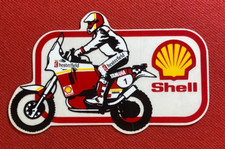 N36) CHESTERFIELD YAMAHA SHELL - ADESIVO STICKER Vintage '80 Moto Motori 13x7 cm