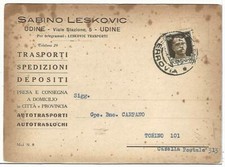 COMMERCIALE (210) - UDINE Trasporti, Spedizioni, Depositi SABINO LESKOVIC - Vg