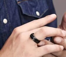1 pz, anello alla moda da uomo Acciaio Inox anello hip hop Misura 9 0277 