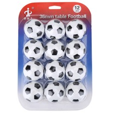 Set 12 Palline Calcio Balilla Biliardino Palla 36mm Ball Table Football Soccer.