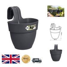 Fioriera da appendere nera