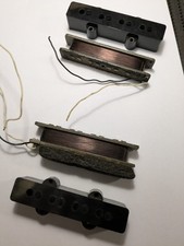 1974 BUNDLE   set Fender Jazz bass pots Pickup jack potenziometri collezionismo