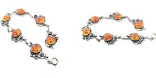 Bracciale In Ambra, Argento