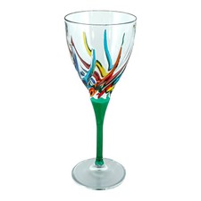 Murano Vino Vetro Dipinto a