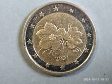 Finlandia moneta 2 euro 2001 - Fiori e Bacche - perfette condizioni