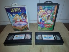 2 Vhs Stardust Cenerentola/Hensel e Gretel e Altre Fiabe - 1990/91 Vintage
