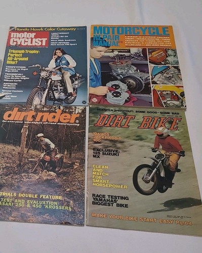 Vtg magazines dirt - 4, rider