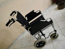 Sedia a Rotelle -CARROZZINA DISABILI MORETTI ARDEA in acciaio cromato 