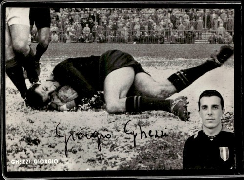 Cartolina calcio calciatore