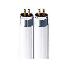 2 Neon fluorescente T5 HE 28W/827 luce CALDA 2700K lunghezza 115cm 2 pezzi.