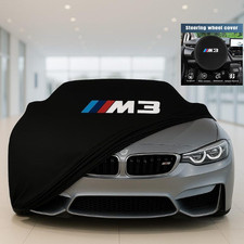 Per BMW M3 Telo Copriauto + Volante Auto Parasole Classe Antipolvere