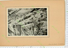 GF 508) MONTE BIANCO SERACS DU GEANT-AGUILLE PEUTEREY VALLE AOSTA  2 FOTO  1930 