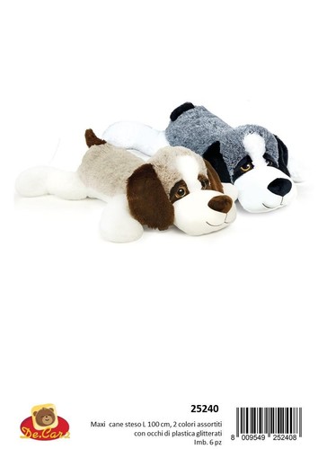 Peluche cane steso 100 - peluche,