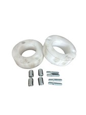 COPPIA SPESSORI MOLLA/ SOTTODUOMI MOLLE ANTERIORI +3cm FIAT PANDA (_141) 1986...