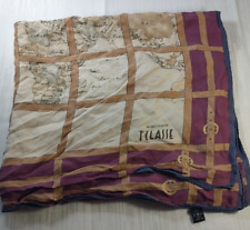 ALVIERO MARTINI  FOULARD 100% SILK SETA SCARVES SCARF SQUARE MADE IN ITALY