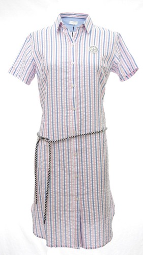 Abito camicia righe blu - camicia,