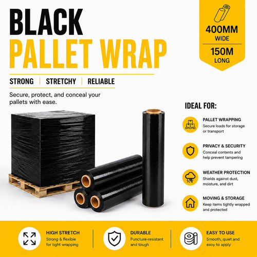 Avvolgitore per pallet - , nero