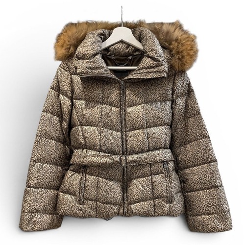 Piumino leopardato max mara - piumino,