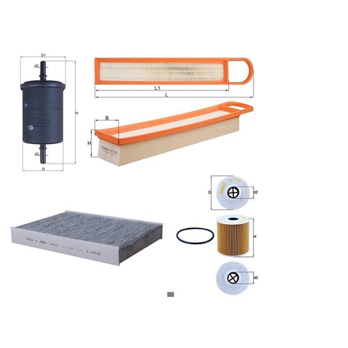 Set filtri knecht adatto - set, di