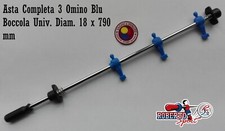 ASTA COMPLETA PER CALCIO BALILLA 3 OMINO BLU  DIAM. 18 X 790 BOCC. UNIV/MAN EXP